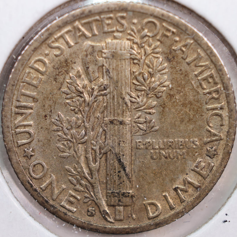 1935-S Mercury Silver Dime, Extra Fine+ Circulated Coin, Store