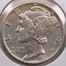 1935-S Mercury Silver Dime, Extra Fine Circulated Coin, Store