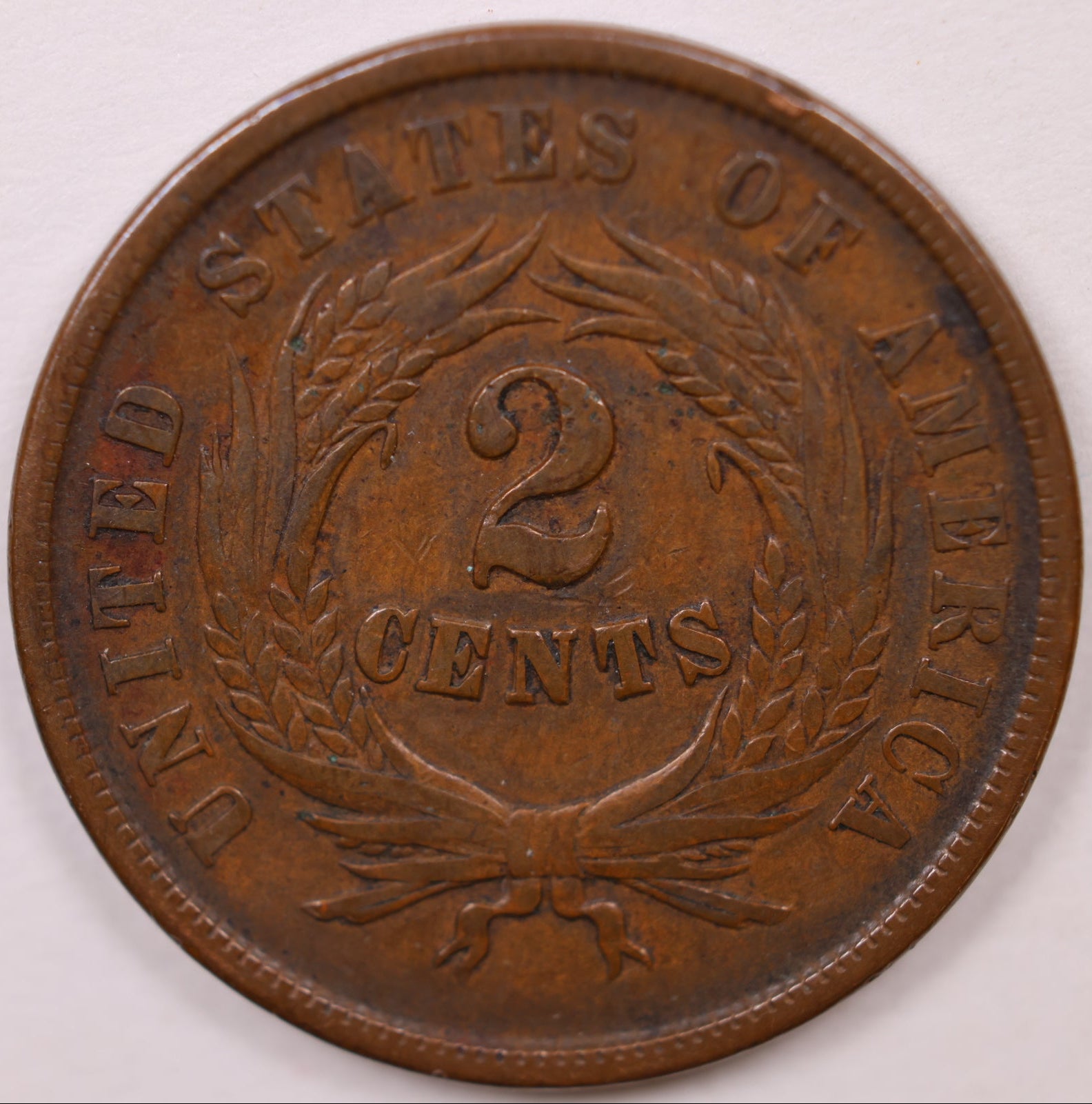 1864 Large Motto 2 Cent, Very Fine Circulated Coin, Store #CT0951