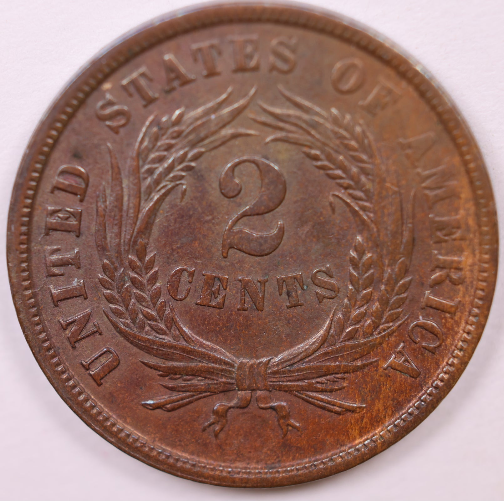 1864 Large Motto 2 Cent, About Uncirculated Coin, Store #CT0953