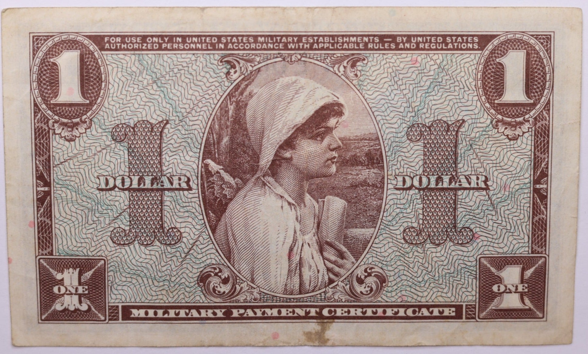 Series 521., $1., Military Payment Certificate., Store Sale #1503