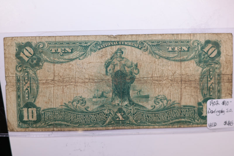 1902 $10, DARLINGTON, S.C., National Currency. Store