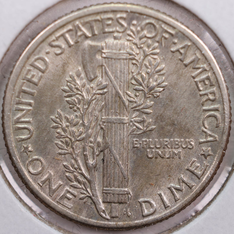 1937 Mercury Silver Dime, Abt Uncirculated Coin, Store