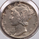 1937 Mercury Silver Dime, Abt Uncirculated Coin, Store