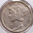1937 Mercury Silver Dime, Extra Fine Circulated Coin, Store