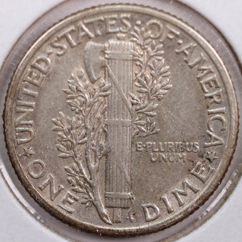 1937 Mercury Silver Dime, Extra Fine Circulated Coin, Store