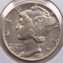 1937 Mercury Silver Dime, Extra Fine Circulated Coin, Store