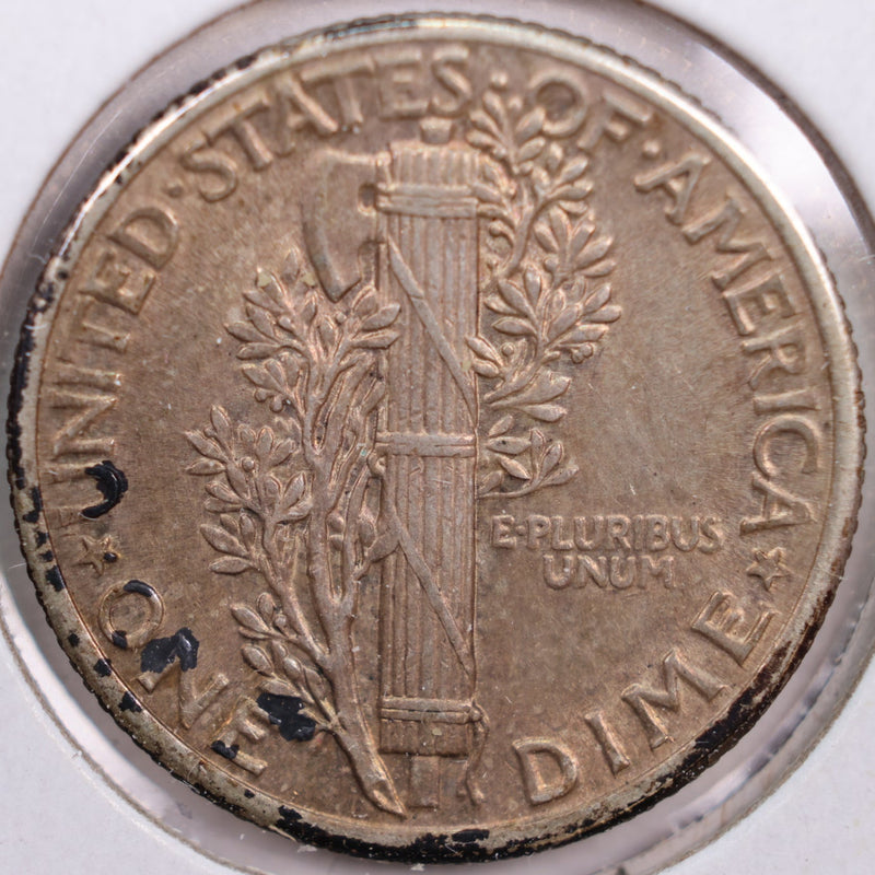 1937 Mercury Silver Dime, Extra Fine Circulated Coin, Store