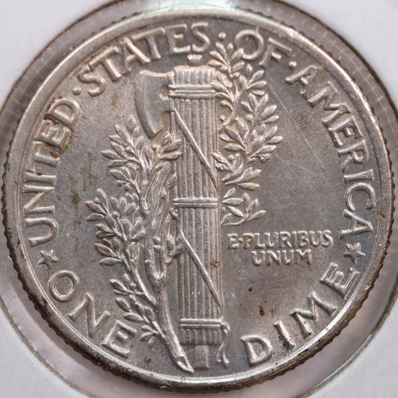 1937 Mercury Silver Dime, Mint State Uncirculated Coin, Store