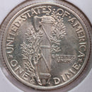 1937 Mercury Silver Dime, Mint State Uncirculated Coin, Store