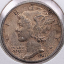 1937-S Mercury Silver Dime, Very Fine Circulated Coin, Store