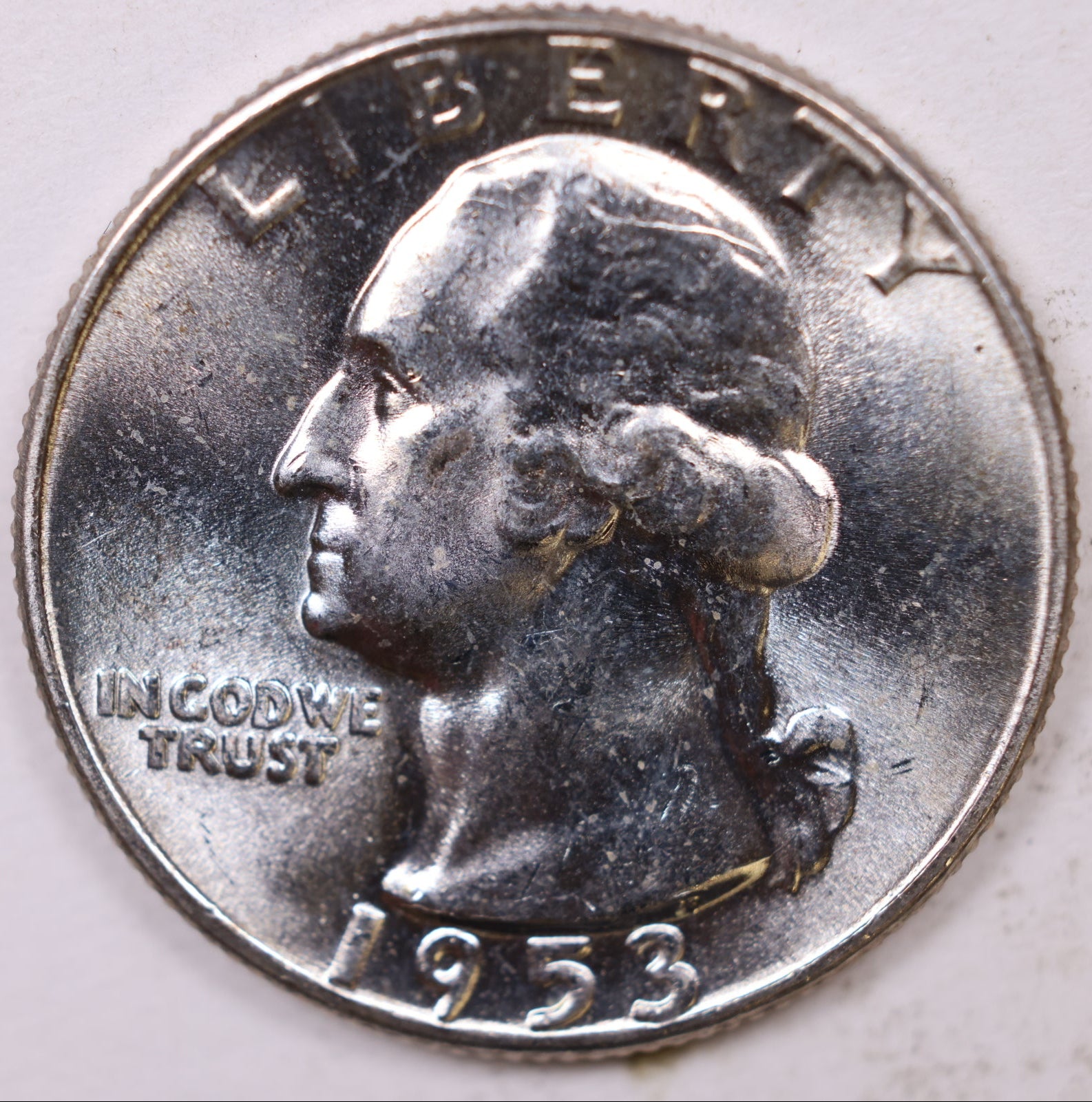 1953 Washington Quarter, Mint State Uncirculated Coin, Store #QR1139