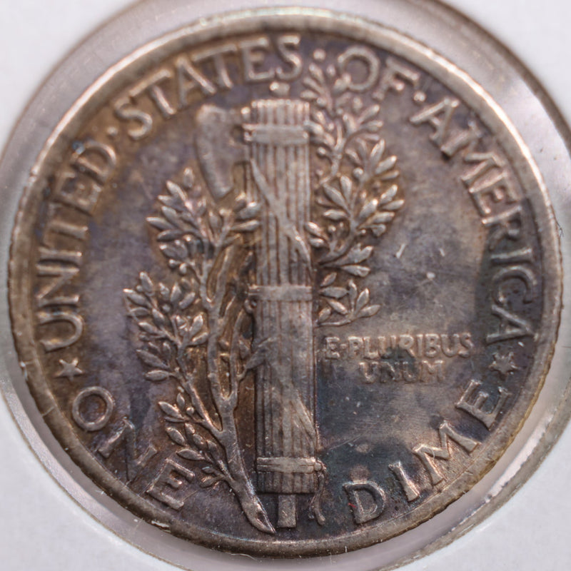 1938 Mercury Silver Dime, Extra Fine Circulated Coin, Store