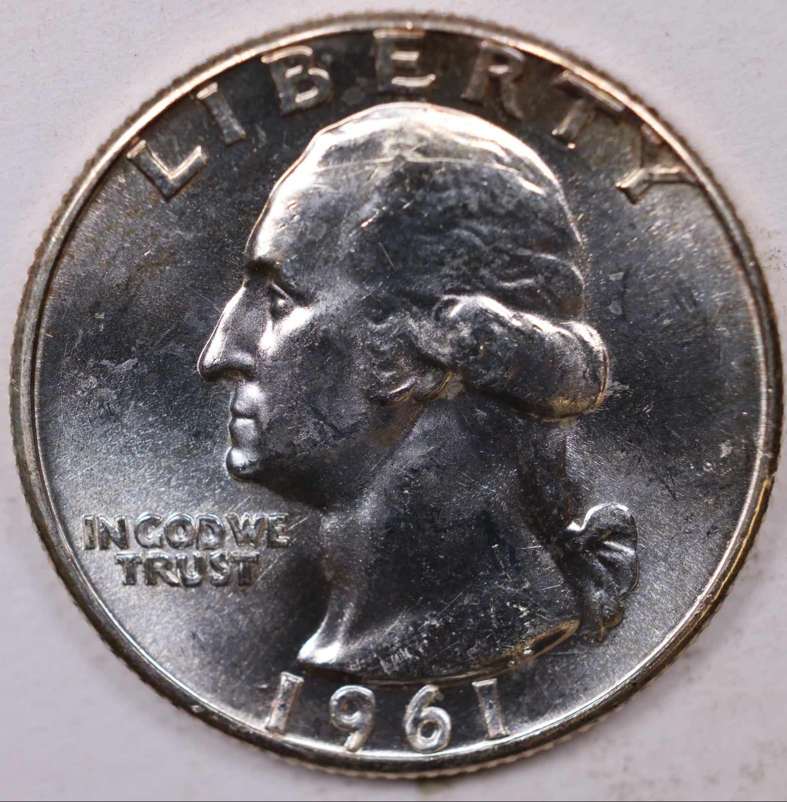 1961 Washington Quarter, Mint State Uncirculated Coin, Store #QR1148