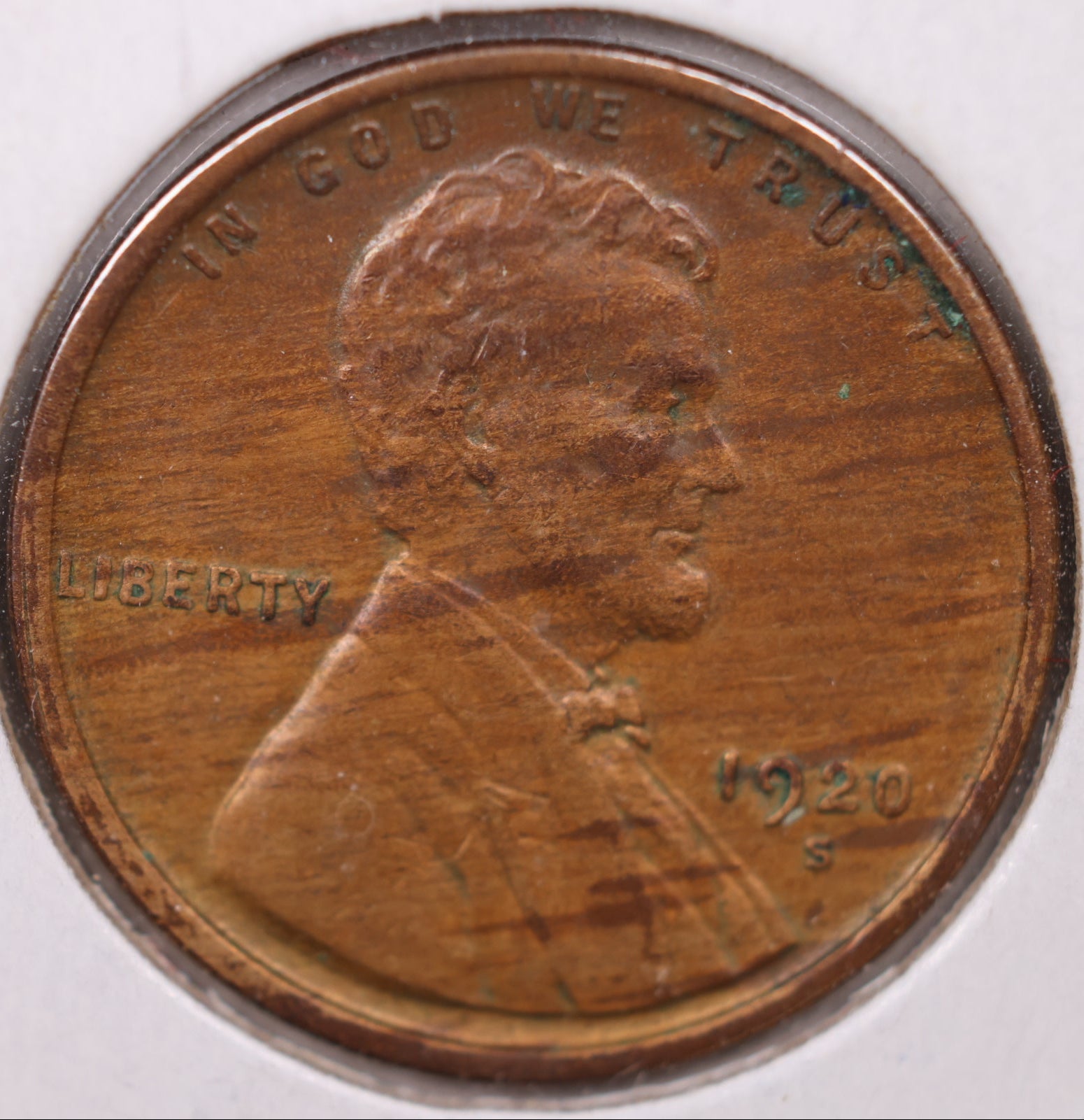1920 S Lincoln Wheat Cent, Mint State Uncirculated Coin, Store #CT0955