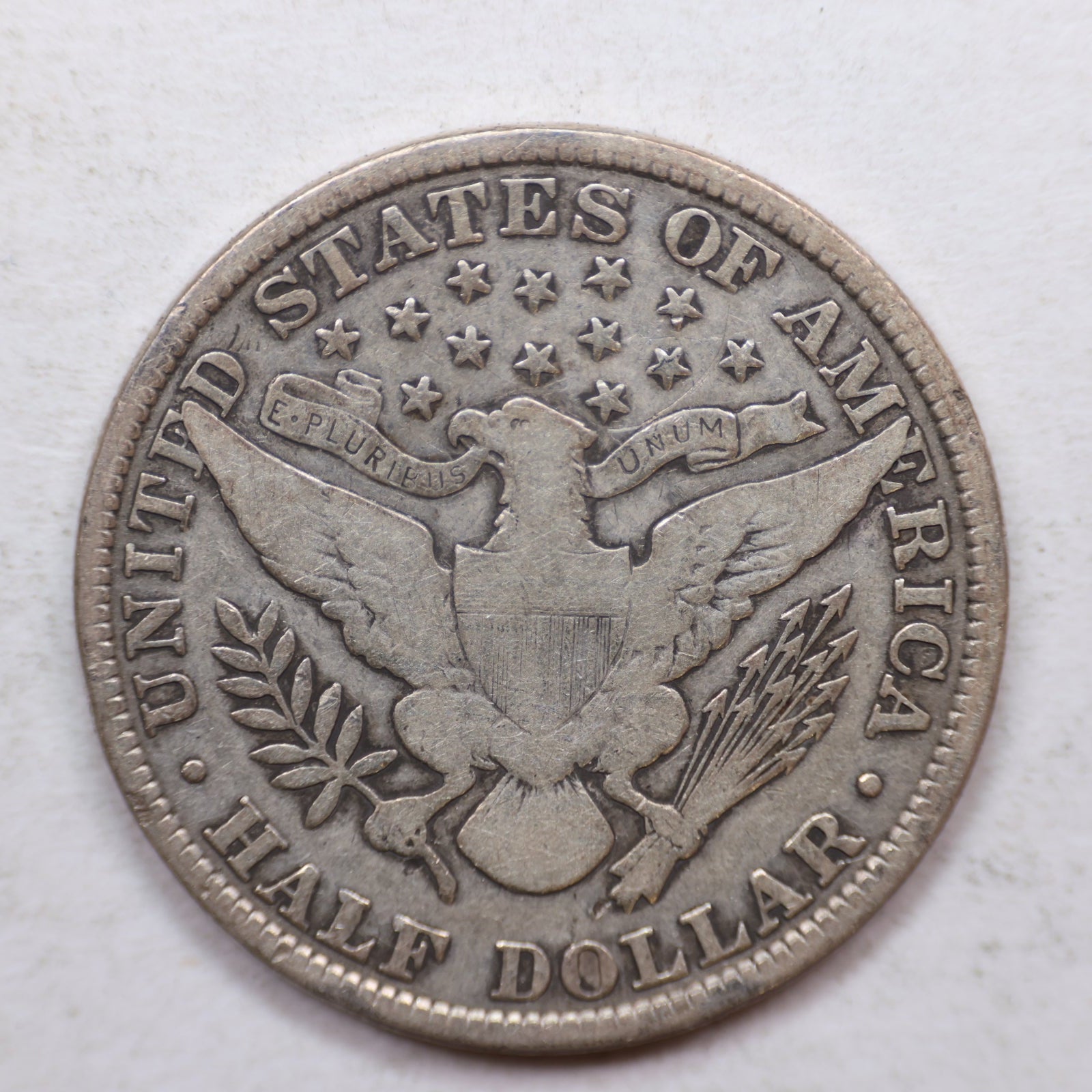1906 Barber Silver Half Dollar, Very Good Plus Circulated Coin, Store SALE #HR1089.