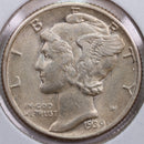 1939 Mercury Silver Dime, Mint State Uncirculated Coin, Store