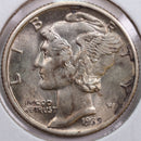 1939 Mercury Silver Dime, Mint State Uncirculated Coin, Store
