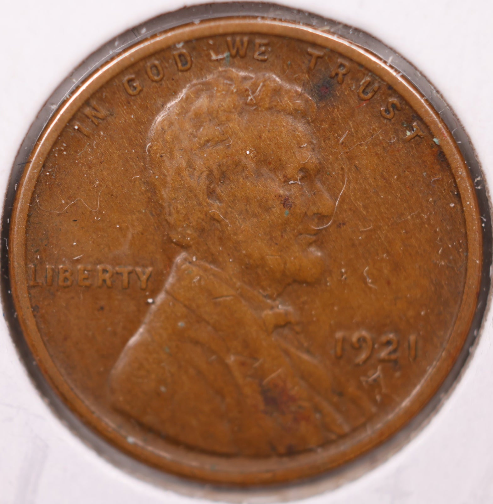 1921 S Lincoln Wheat Cent, About Uncirculated Coin, Store #CT0963