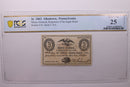 1863 3 Cent., MOSES SCHNECK., Allentown, PA., PCGS VF-25., Store Sale