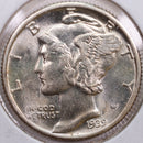 1939 Mercury Silver Dime, Mint State Uncirculated Coin, Store