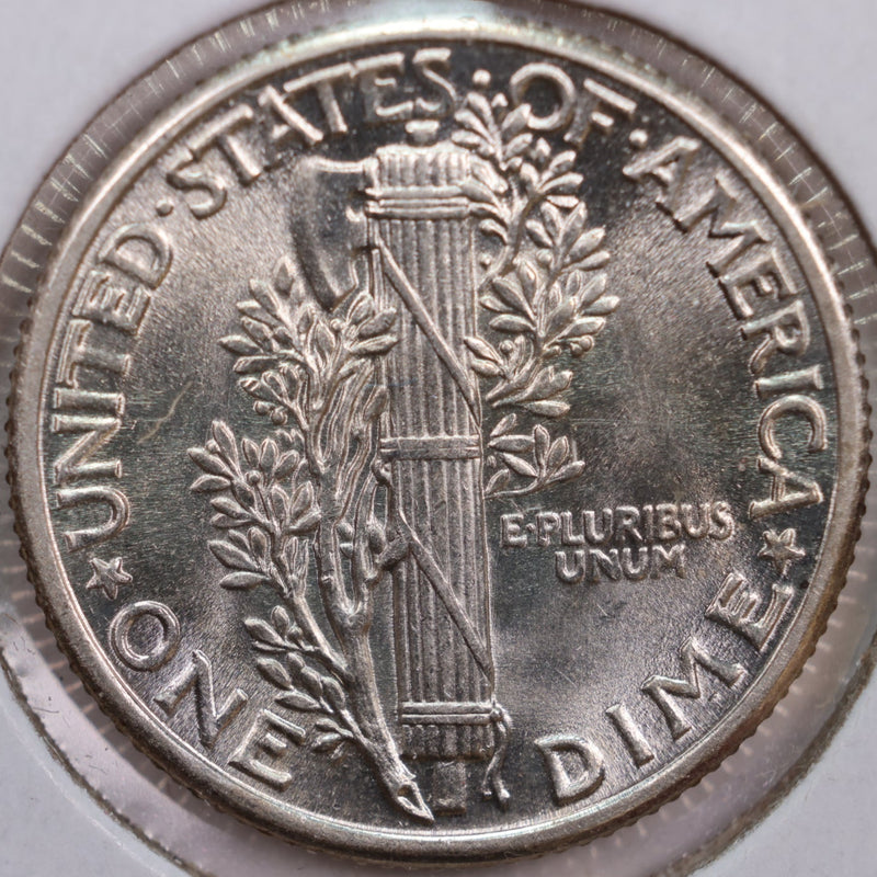 1939 Mercury Silver Dime, Mint State Uncirculated Coin, Store