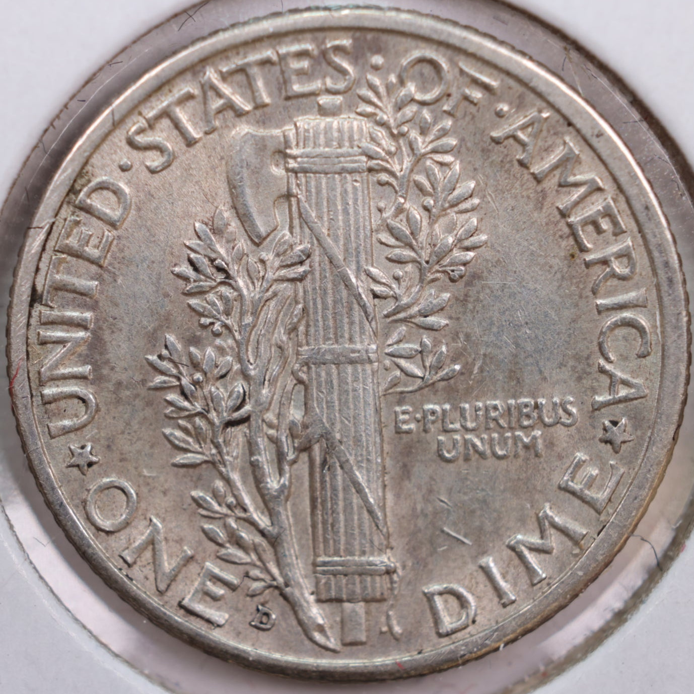 1939-D Mercury Silver Dime, Abt Uncirculated+ Coin, Store #DE0183
