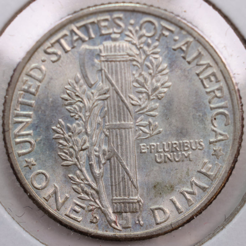 1939-D Mercury Silver Dime, Abt Uncirculated+ Coin, Store