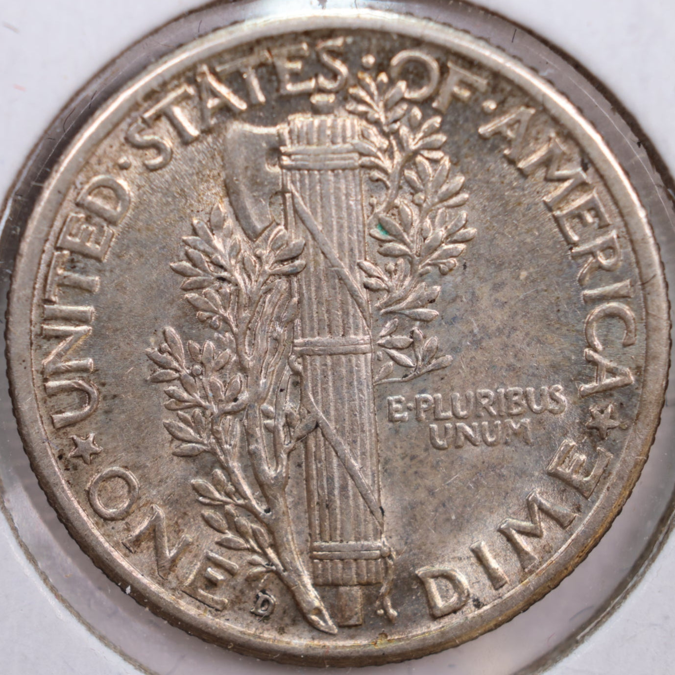 1939-D Mercury Silver Dime, Abt Uncirculated+ Coin, Store #DE0187