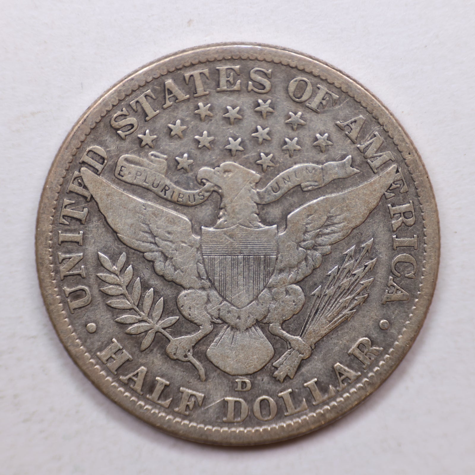 1911 Barber Silver Half Dollar, Nice Very Good Circulated Coin, Store Sale #HR1106.