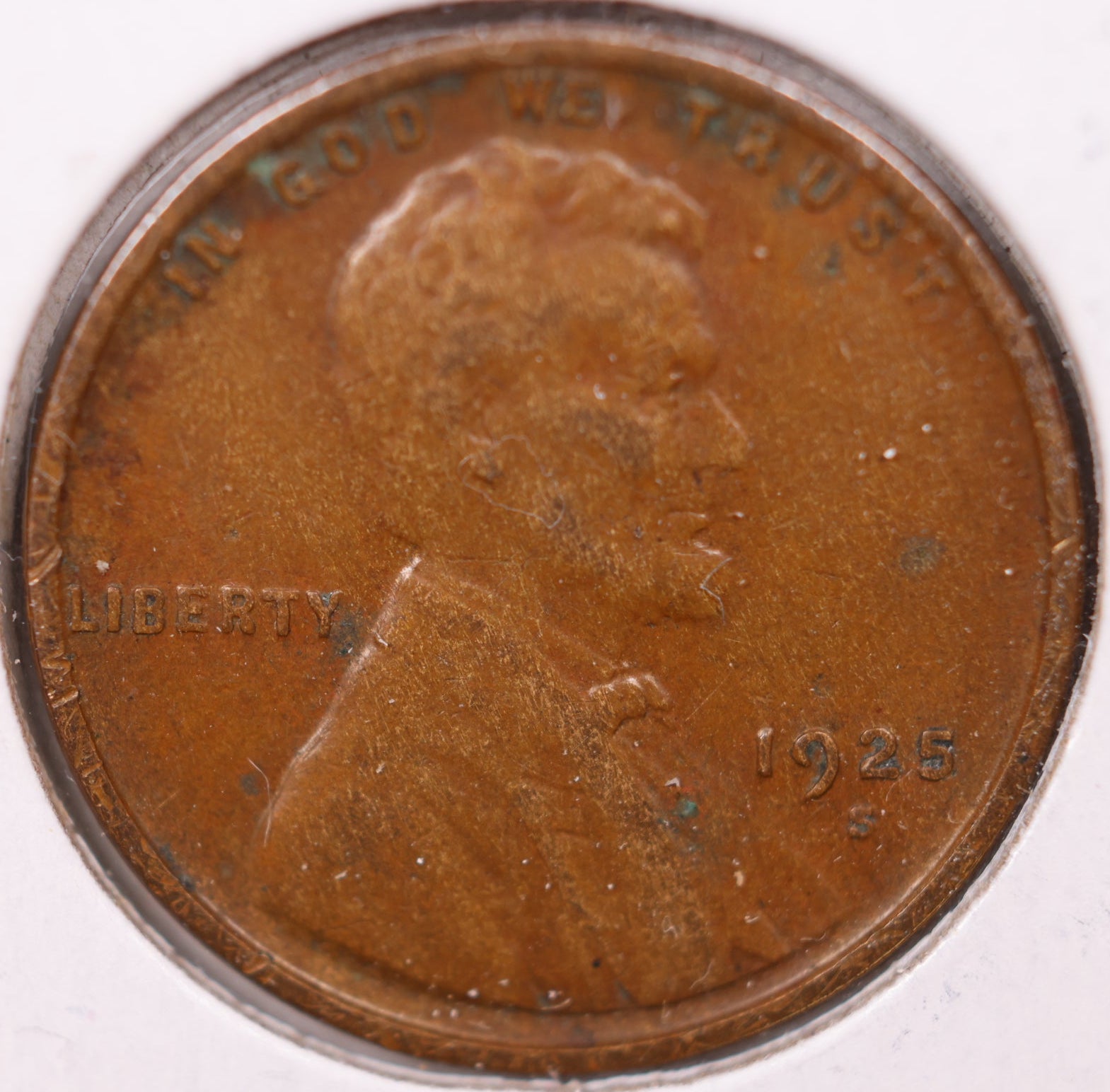 1925 S Lincoln Wheat Cent, About Uncirculated Coin, Store #CT0979