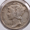 1939-S Mercury Silver Dime, Very Fine Circulated Coin, Store