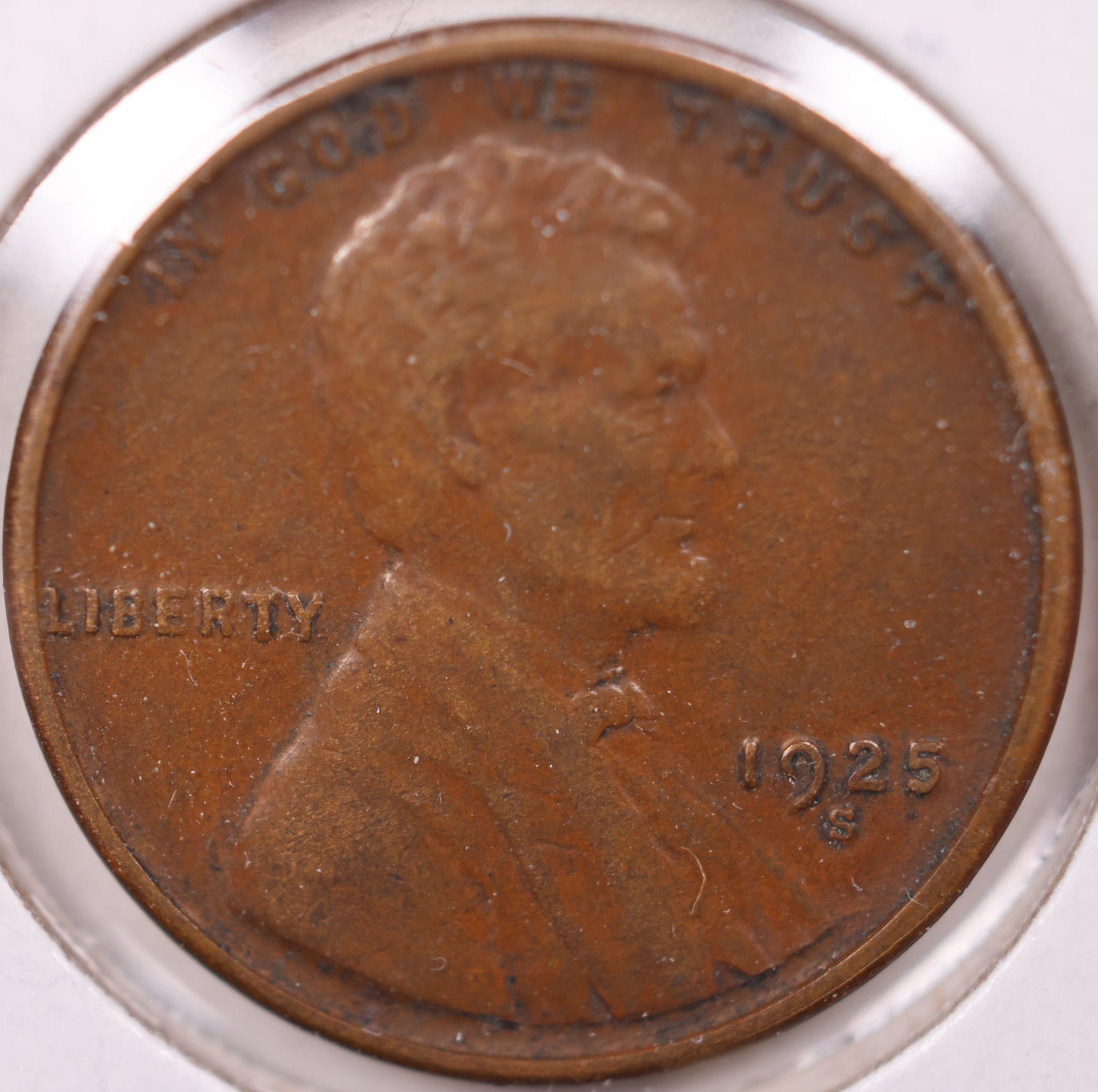 1925 S Lincoln Wheat Cent, About Uncirculated Coin, Store #CT0980
