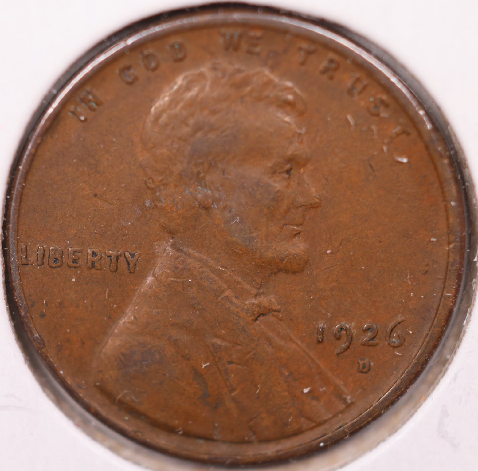 1926 D Lincoln Wheat Cent, About Uncirculated Coin, Store #CT0983