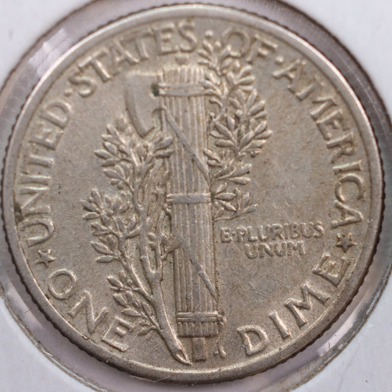 1940 Mercury Silver Dime, Very Fine+ Circulated Coin, Store