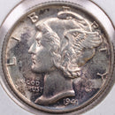 1941 Mercury Silver Dime, Mint State Uncirculated Coin, Store