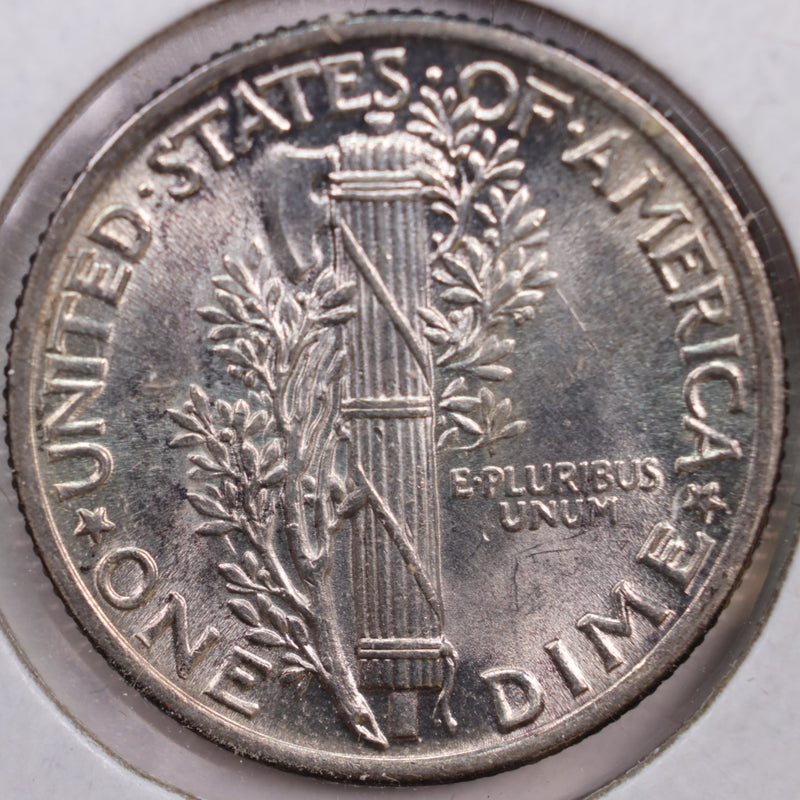 1941 Mercury Silver Dime, Mint State Uncirculated Coin, Store