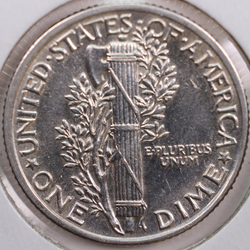 1941 Mercury Silver Dime, Mint State Uncirculated Coin, Store