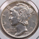 1941 Mercury Silver Dime, Abt Uncirculated Coin, Store