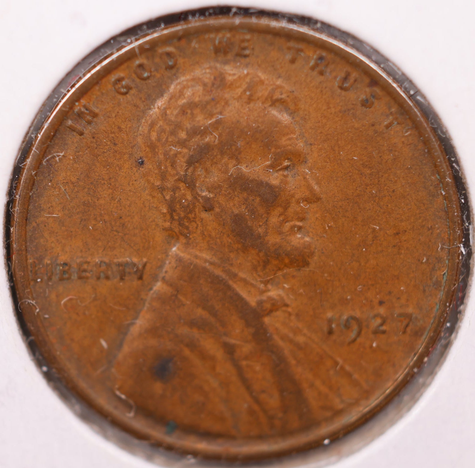 1927 Lincoln Wheat Cent, About Uncirculated Coin, Store #CT0995