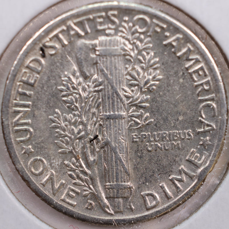 1941-D Mercury Silver Dime, Very Fine+ Circulated Coin, Store