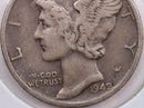 1942/41 Mercury Silver Dime, Very Fine+ Circulated Coin, Store