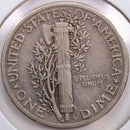 1942/41 Mercury Silver Dime, Very Fine+ Circulated Coin, Store