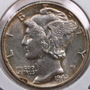 1942 Mercury Silver Dime, Abt Uncirculated Coin, Store