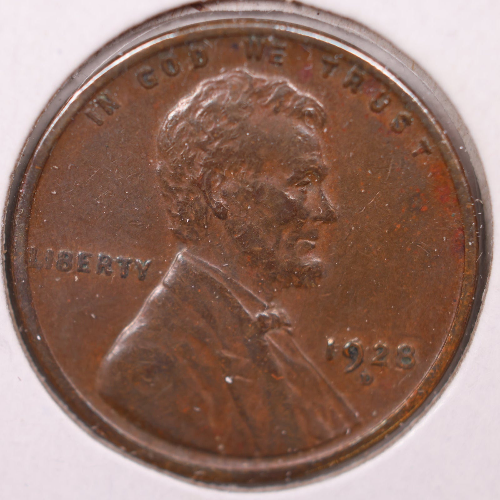 1928 D Lincoln Wheat Cent, Extra Fine Circulated Coin, Store #CT1009