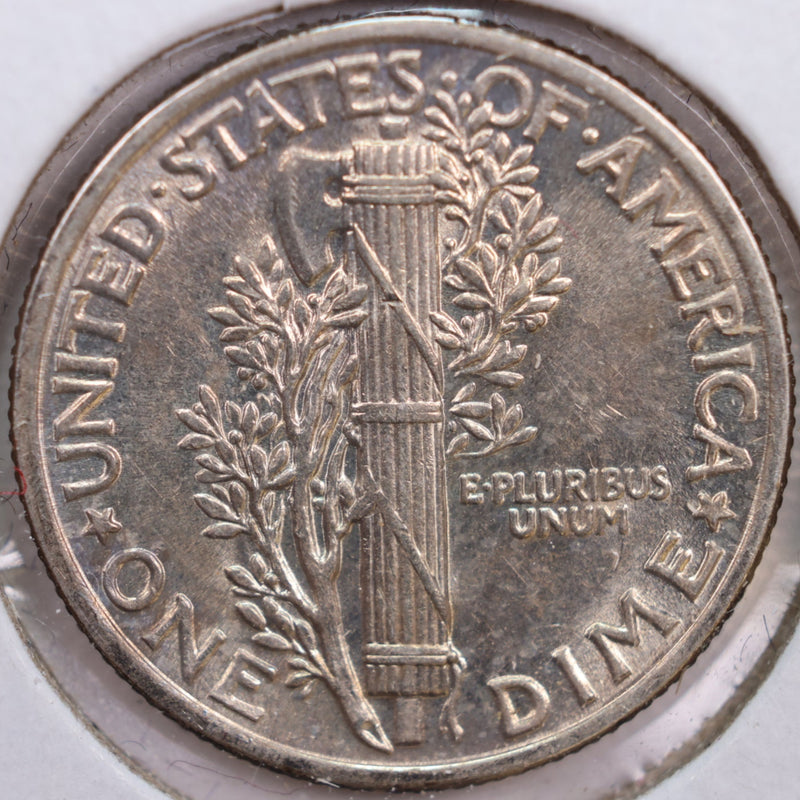 1942 Mercury Silver Dime, Abt Uncirculated+ Coin, Store