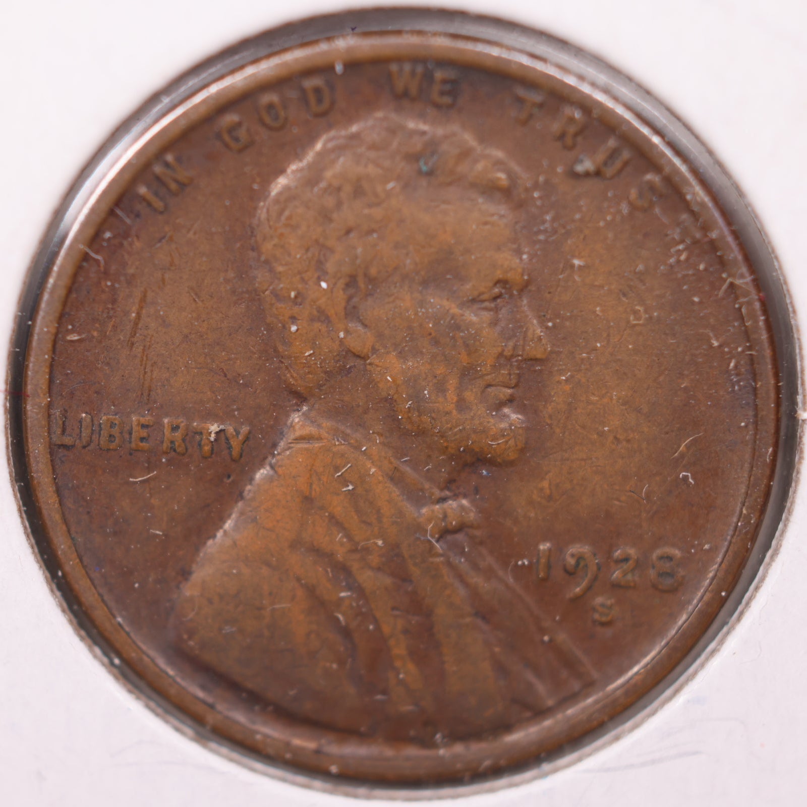 1928 S Lincoln Wheat Cent, Very Fine Circulated Coin, Store #CT1014