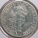 1942-D Mercury Silver Dime, Extra Fine+ Circulated Coin, Store