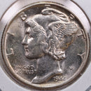 1944 Mercury Silver Dime, Mint State Uncirculated Coin, Store