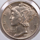 1944 Mercury Silver Dime, Mint State Uncirculated Coin, Store
